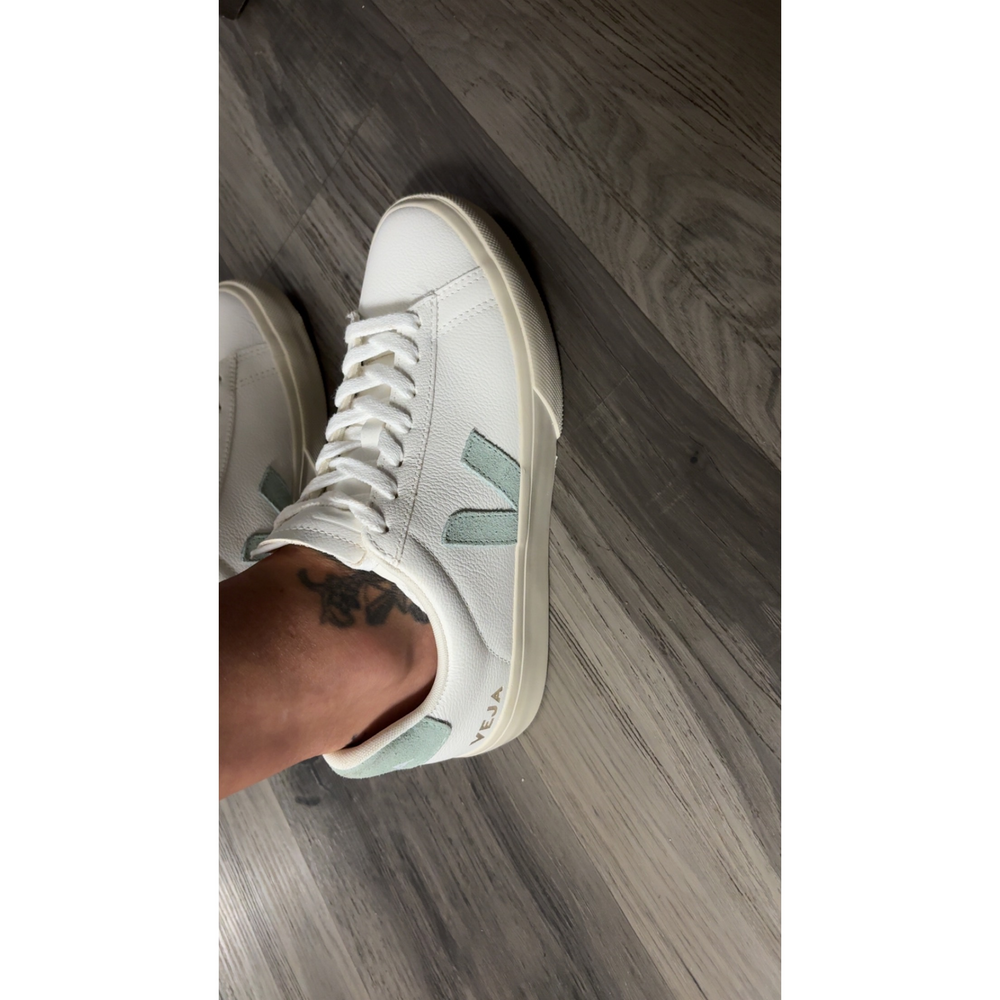 Veja Campo White Sage Green Sneakers